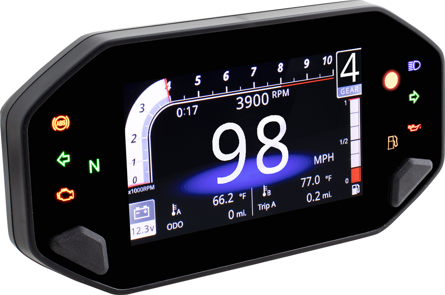 KOSO NORTH AMERICA TFT Multifunction Meter - RX-4 - Universal BA081010