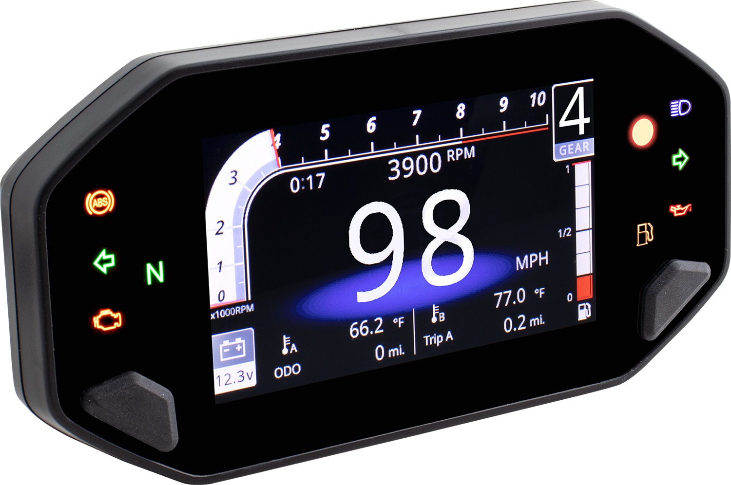 KOSO NORTH AMERICA TFT Multifunction Meter - RX-4 - Universal BA081010