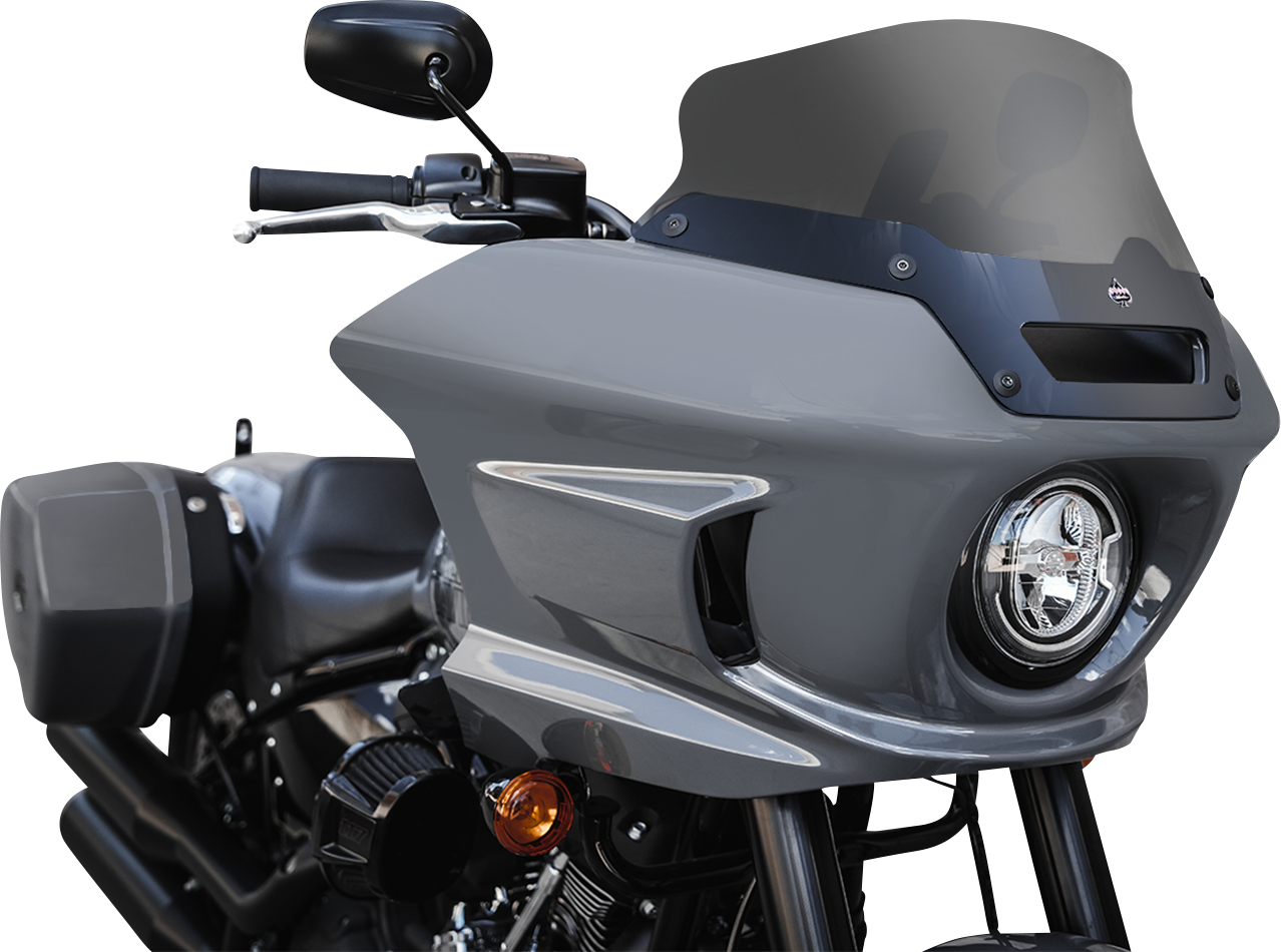 KLOCK WERKS Flare™ Windshield - 6" - Dark Smoke - FXLRST KWW-02-0607-DS