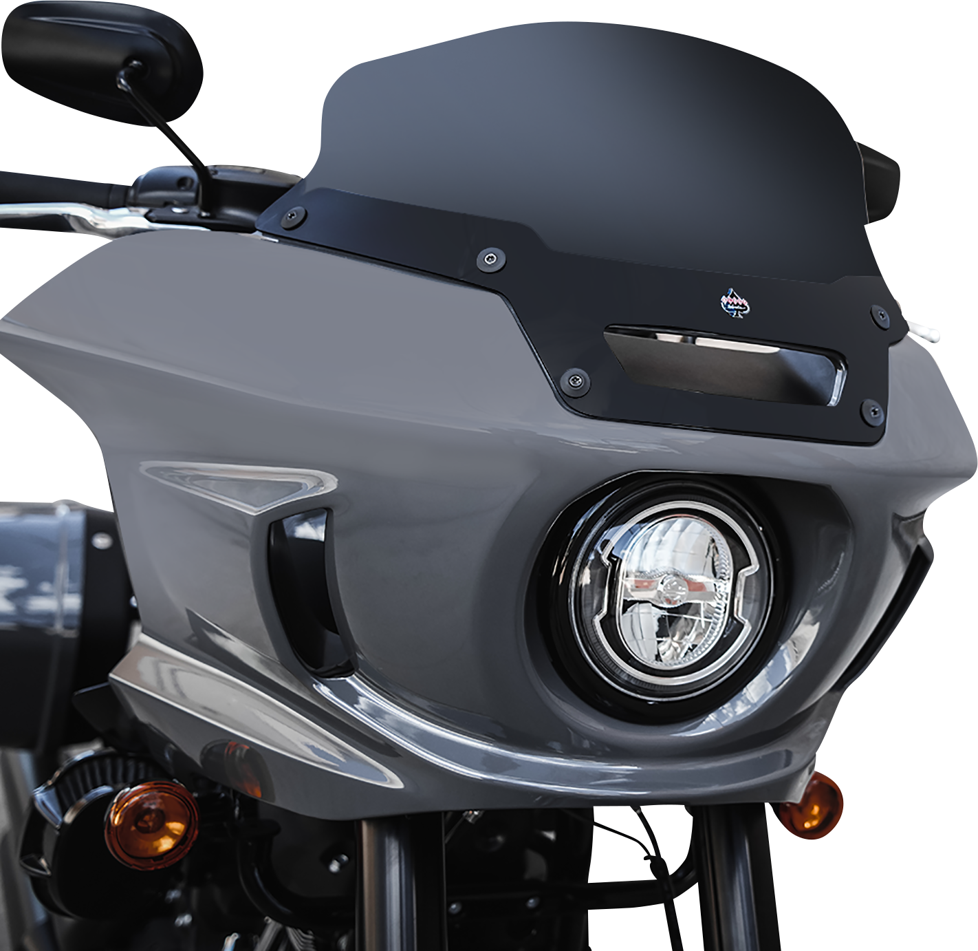 KLOCK WERKS Flare™ Windshield - 6" - Dark Smoke - FXLRST KWW-02-0607-DS