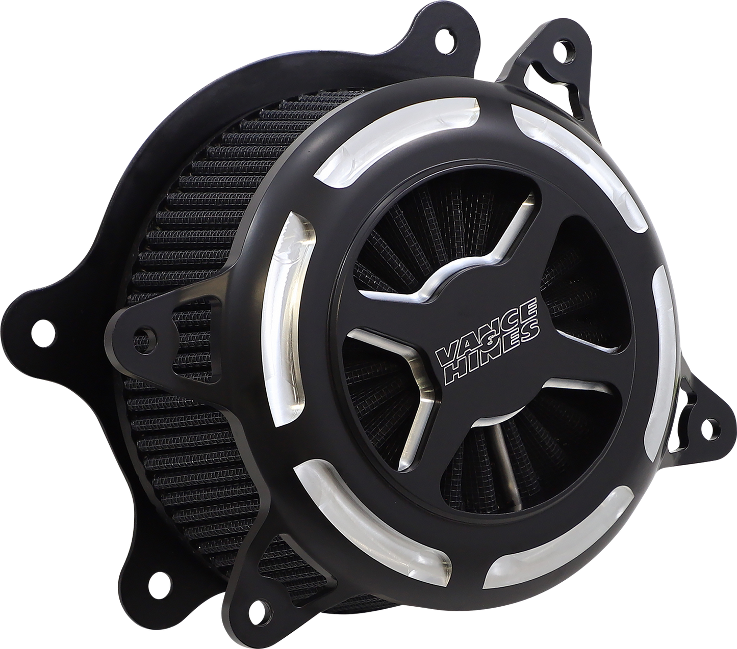 Vance & Hines VO2 X Air Intake Kit - Black Contrast for Harley Touring and Softail Models Part 42343