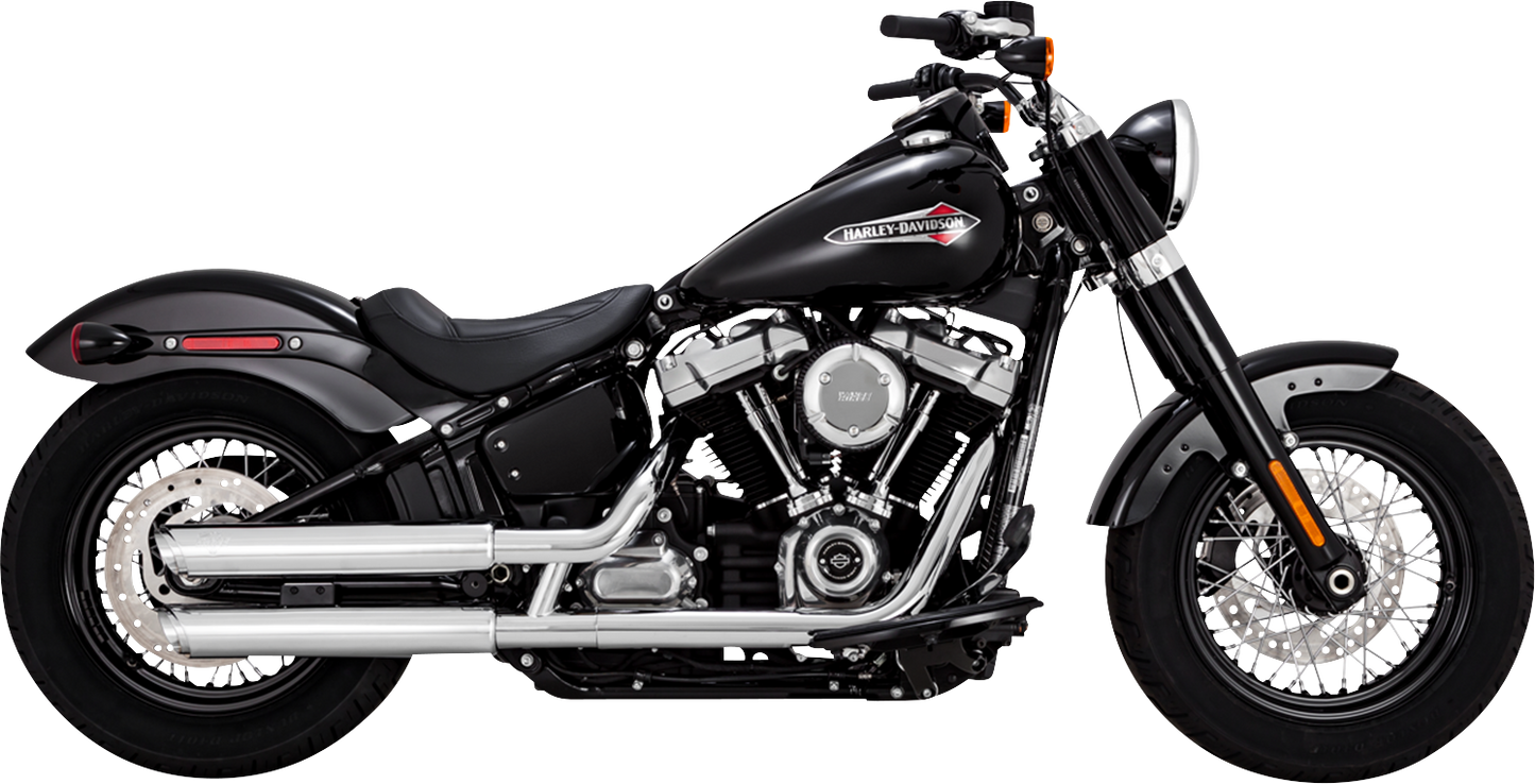 Vance & Hines 16376 3-Inch Twin Slash Chrome Slip-On Muffler with PCX Technology