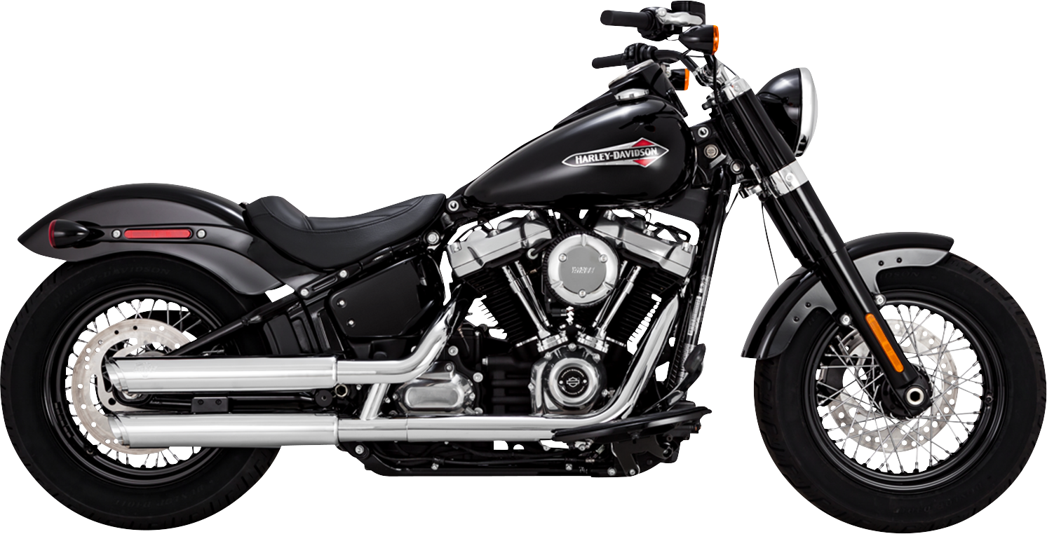 Vance & Hines 16376 3-Inch Twin Slash Chrome Slip-On Muffler with PCX Technology