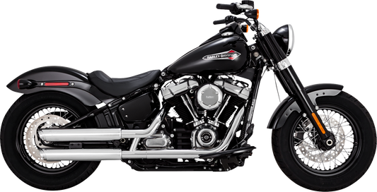Vance & Hines 16376 3-Inch Twin Slash Chrome Slip-On Muffler with PCX Technology