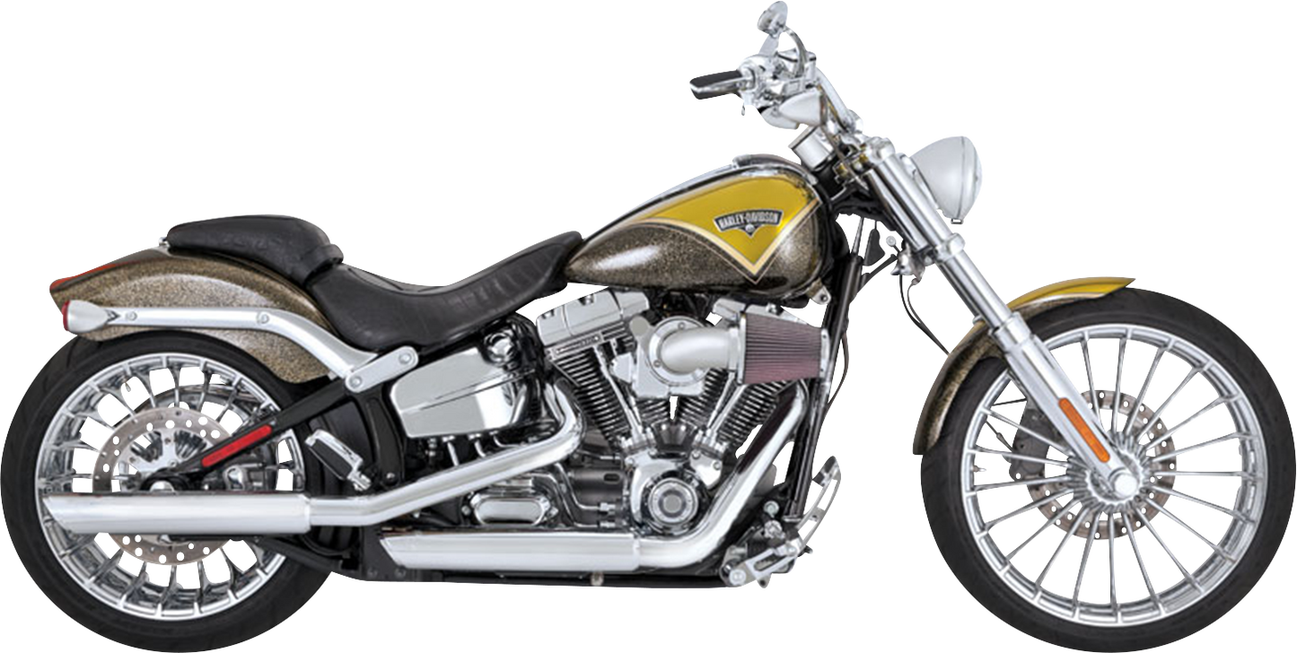 Vance & Hines 3-Inch Twin Slash Slip-On Muffler Chrome 16335