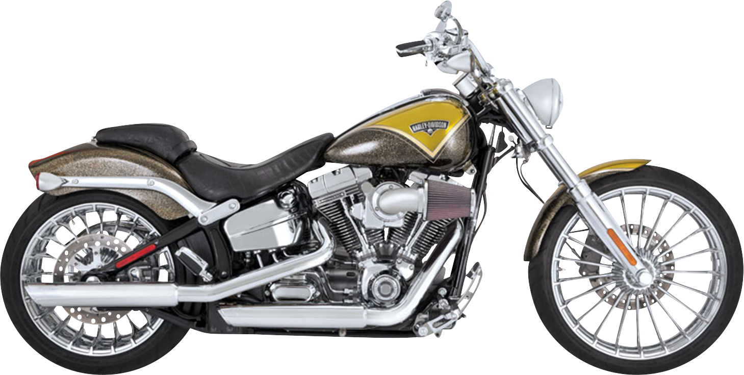 Vance & Hines 3-Inch Twin Slash Slip-On Muffler Chrome 16335