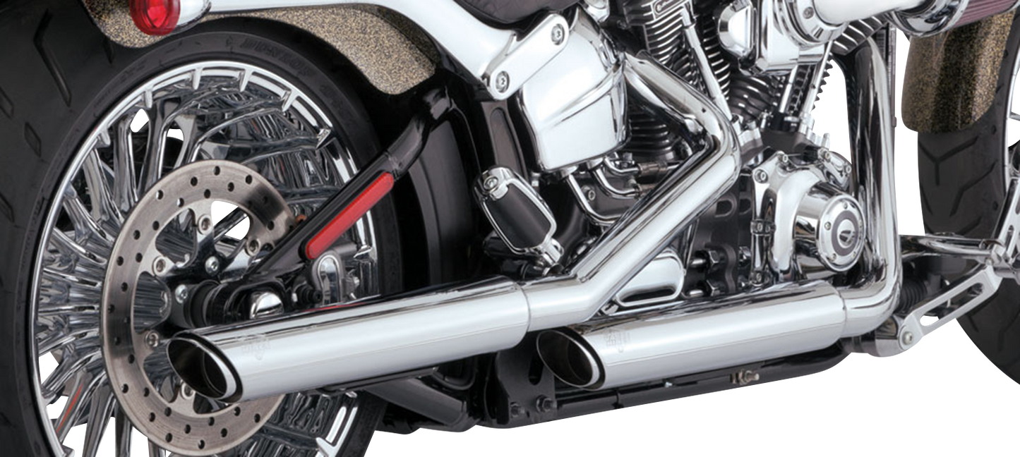 Vance & Hines 3-Inch Twin Slash Slip-On Muffler Chrome 16335