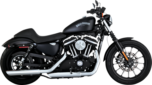 Vance & Hines 16361 Twin Slash 3-Inch Chrome Slip-On Muffler with Power Chamber Exhaust Technology