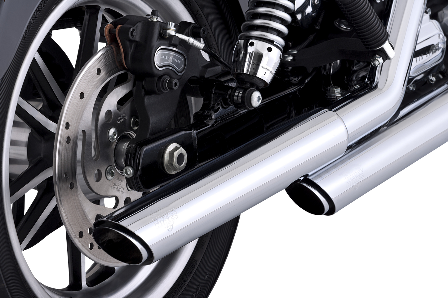 Vance & Hines 3-Inch Twin Slash Chrome Slip-On Muffler with PCX Technology – Part 16337