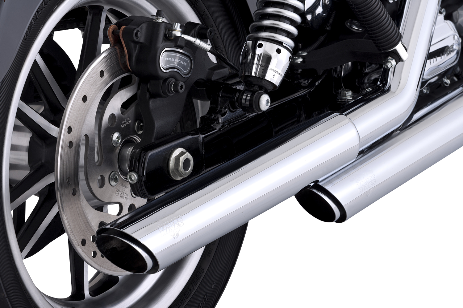 Vance & Hines 3-Inch Twin Slash Chrome Slip-On Muffler with PCX Technology – Part 16337