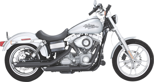 Vance & Hines 3-Inch Twin Slash Slip-On Mufflers with PCX Technology - Black, Part 46337
