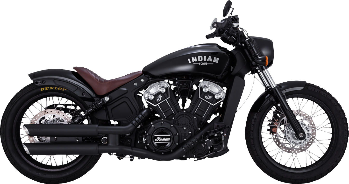Vance & Hines 3-Inch Twin Slash Slip-On Mufflers with PCX Technology - Black, Part 48323