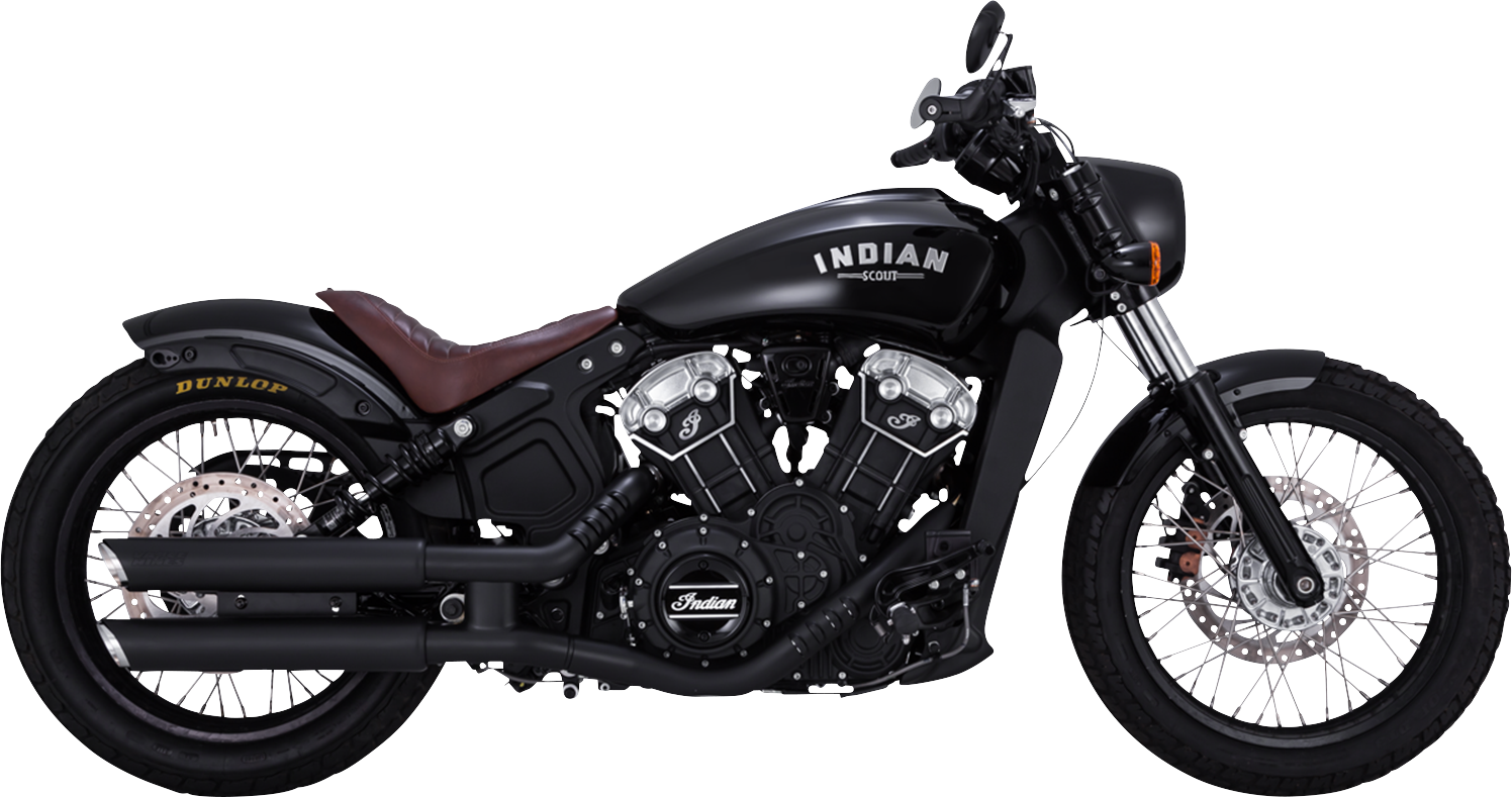 Vance & Hines 3-Inch Twin Slash Slip-On Mufflers with PCX Technology - Black, Part 48323