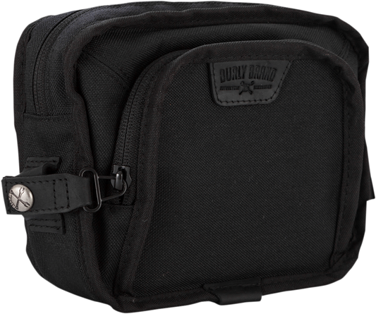 BURLY BRAND Handlebar Bag - Black Cordura B15-1012B