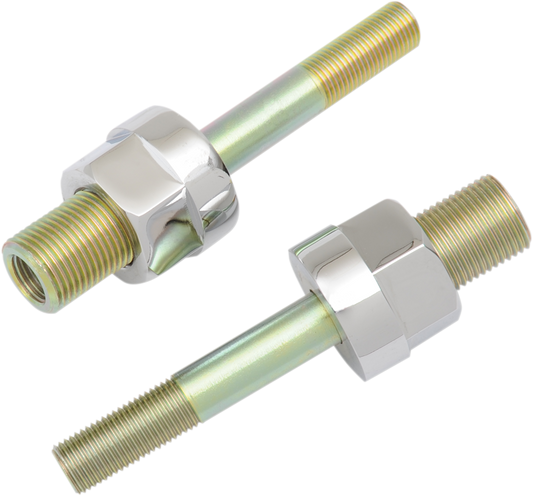 BURLY BRAND Adjustable Shock Lowering Kit - Rear - Lowers 0"-1.25" - Chrome/Gold Anodized Finish B28-257CH