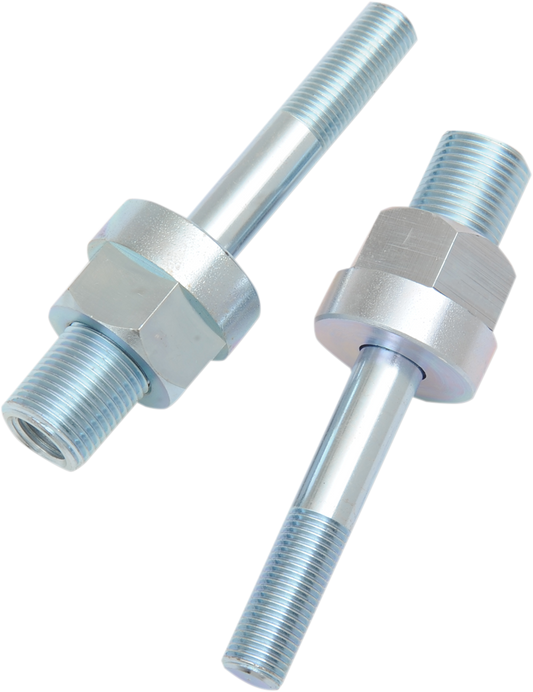 BURLY BRAND Adjustable Shock Lowering Kit - Rear - Lowers 0"-1.25" - Silver Zinc Finish B28-257
