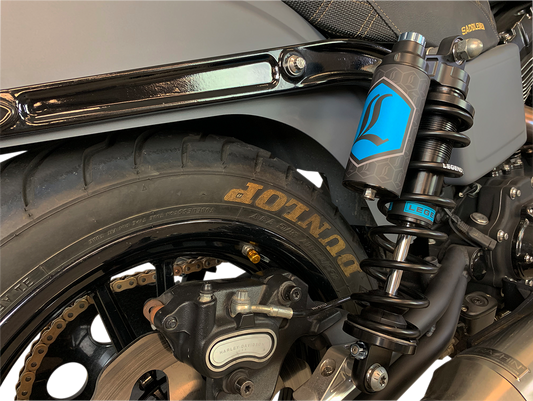 LEGEND SUSPENSION REVO ARC Piggyback Shocks - 13" - Standard - Black - '99-'17 Dyna 1310-1890