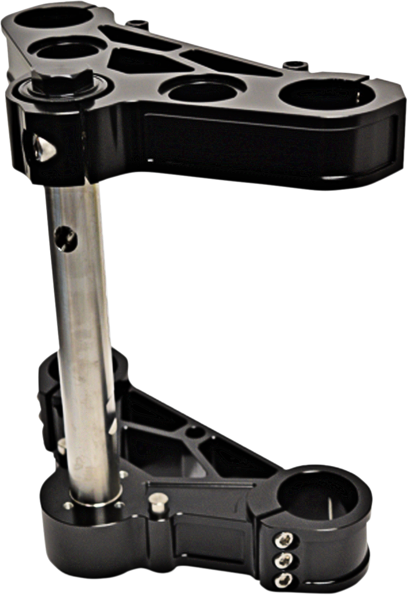 PRO-ONE PERF.MFG. 39 mm Black Triple Tree with 0° Rake - Part 106200B