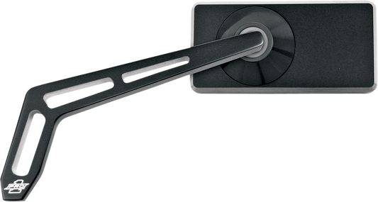PRO-ONE PERF.MFG. Weekend Warrior Side View Mirror - Left, Black, Rectangle, 102450B