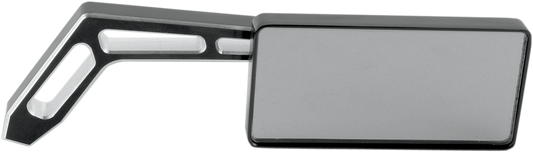PRO-ONE PERF.MFG. Weekend Warrior Side View Mirror - Black Rectangle Right with 2 Tone/Cut-Out Design - Part Number 102470B