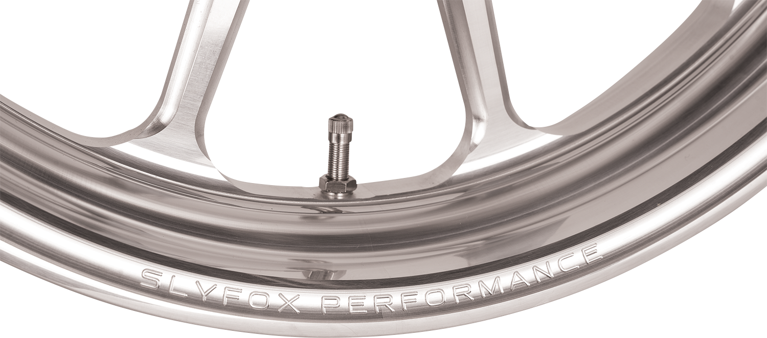 SLYFOX Track Pro Front Wheel with Dual Disc and ABS - 21x3.5 Machined Aluminum for SLYFOX Part #12047106RSLYAPM