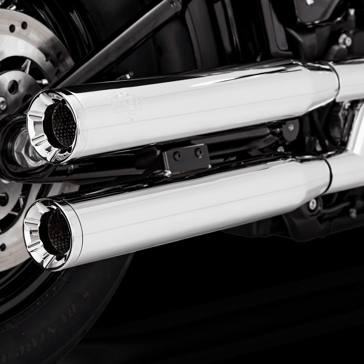 Vance & Hines Eliminator 300 Slip-On Mufflers with PCX Technology - Chrome (Part No. 16316)