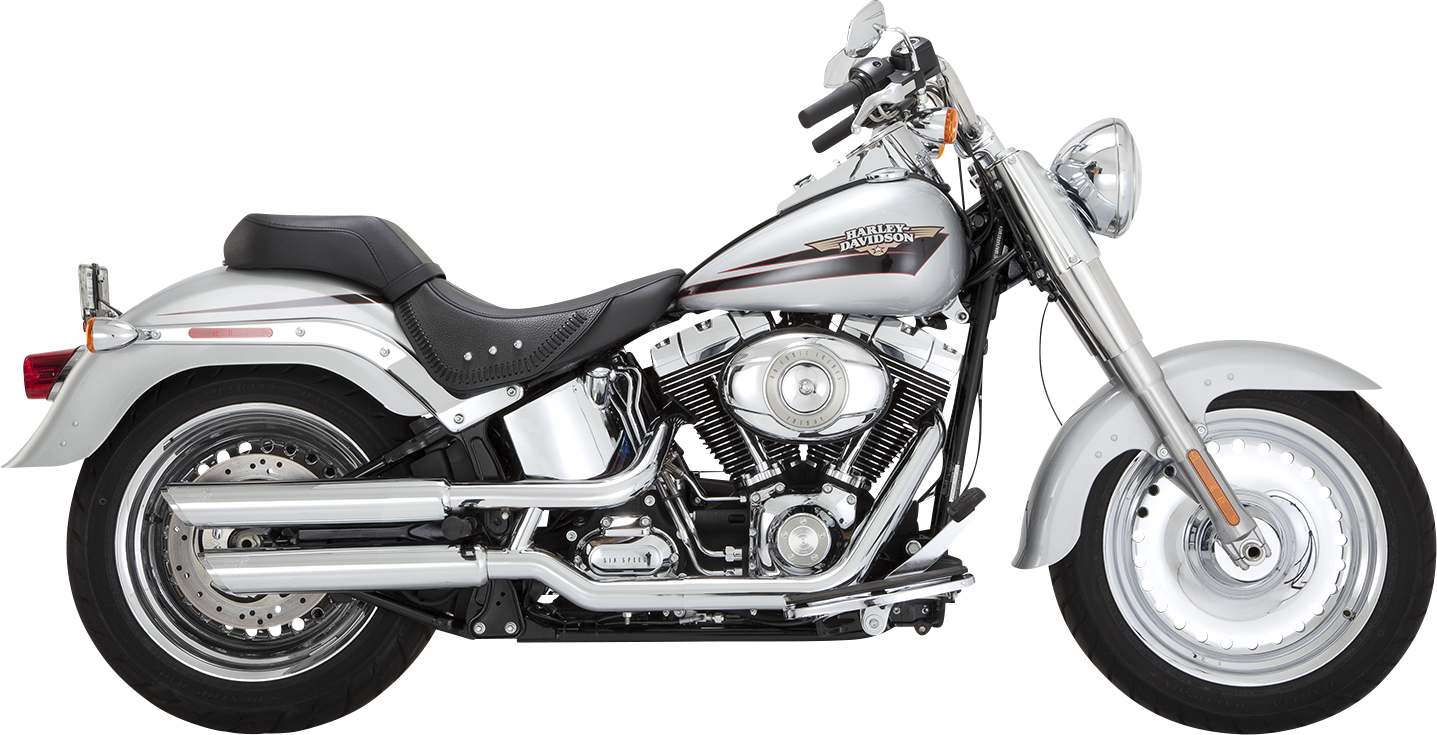 Vance & Hines 16343 3-Inch Twin Slash Slip-On Muffler with Chrome Finish