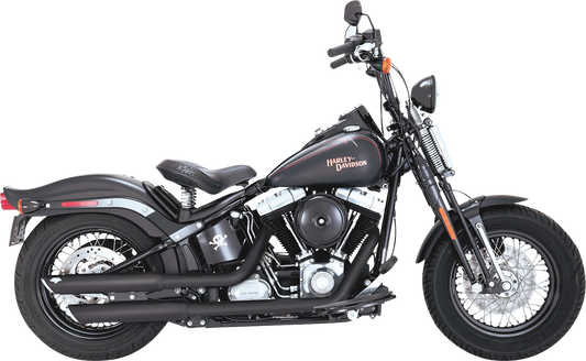 Vance & Hines 3-Inch Twin Slash Slip-On Mufflers with PCX Technology - Black (Part 46341)