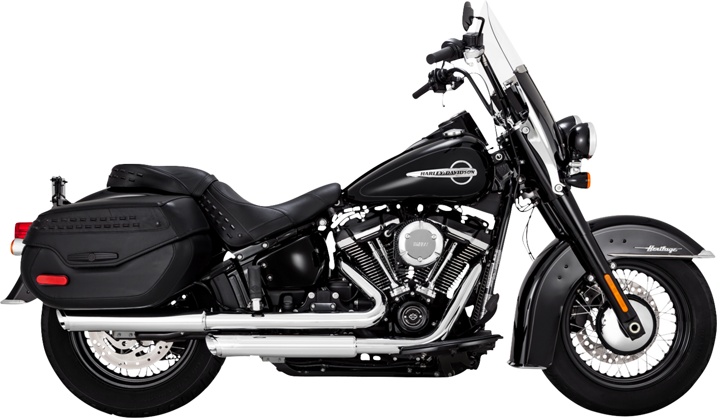 Vance & Hines 3-Inch Twin Slash Slip-On Muffler Chrome Part 16379