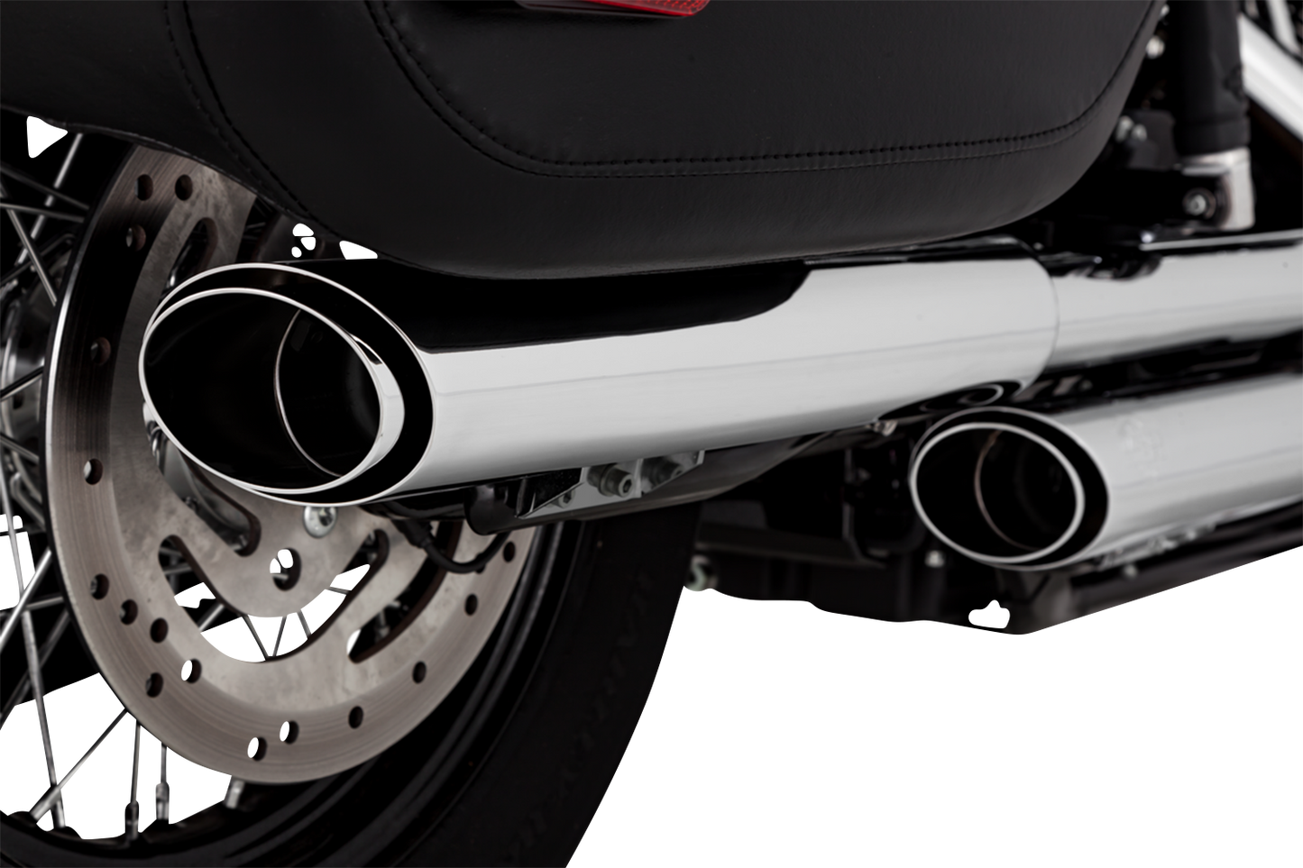 Vance & Hines 3-Inch Twin Slash Slip-On Muffler Chrome Part 16379