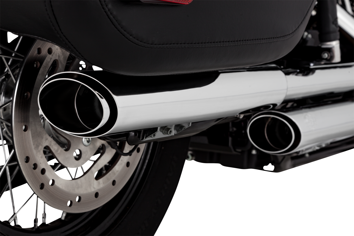 Vance & Hines 3-Inch Twin Slash Slip-On Muffler Chrome Part 16379