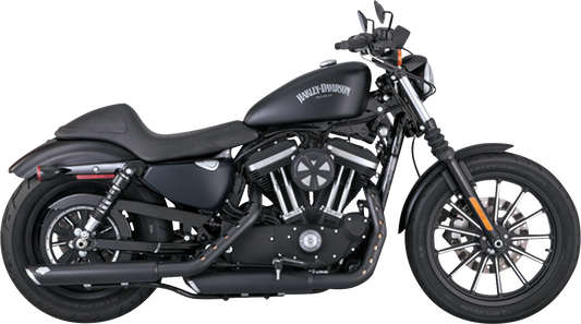 Vance & Hines 3-Inch Twin Slash Slip-On Mufflers with PCX Technology - Black, Part 46361