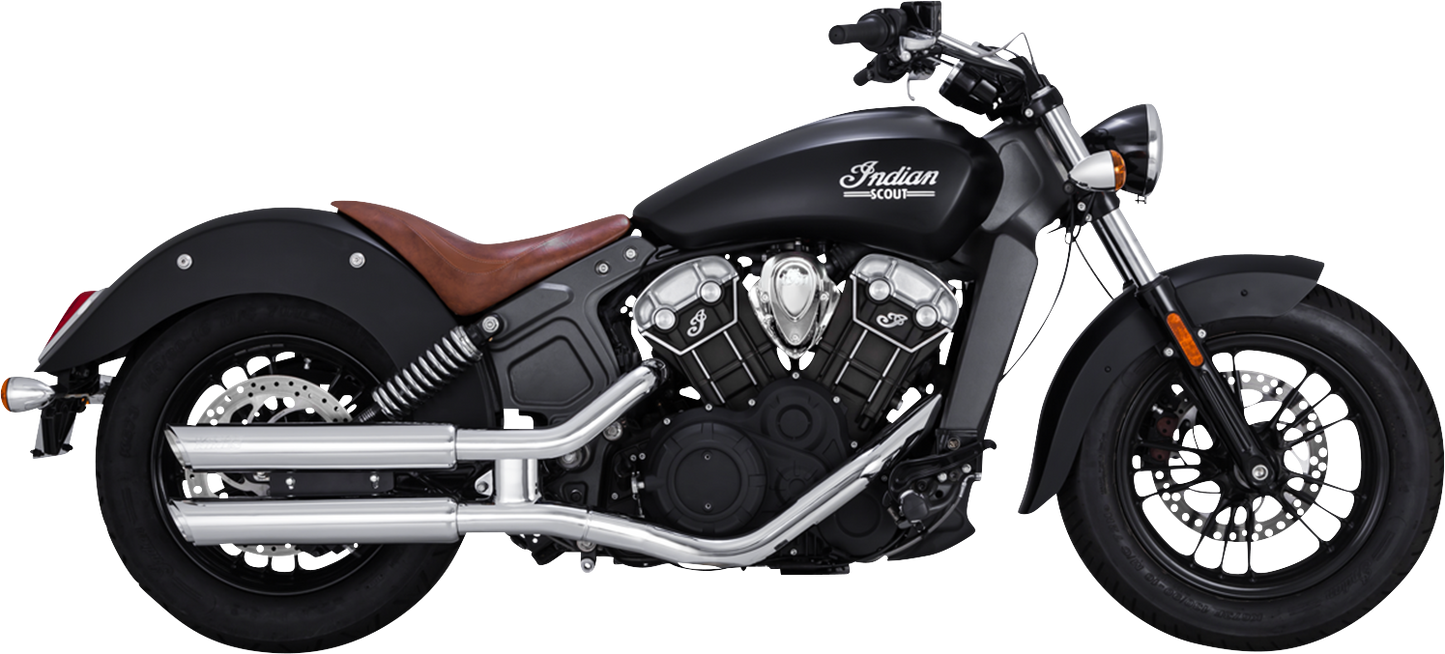 Vance & Hines 3-Inch Twin Slash Slip-On Mufflers with Chrome Finish (Part 18323)