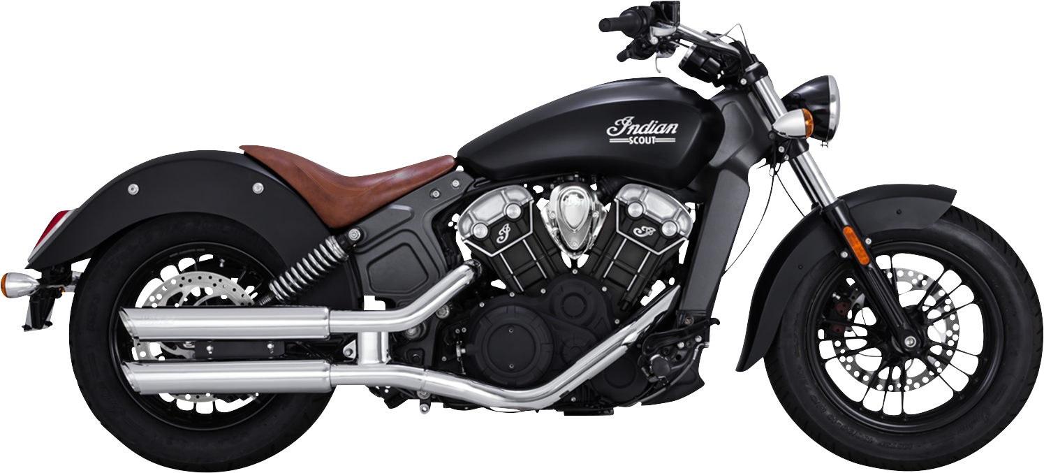 Vance & Hines 3-Inch Twin Slash Slip-On Mufflers with Chrome Finish (Part 18323)