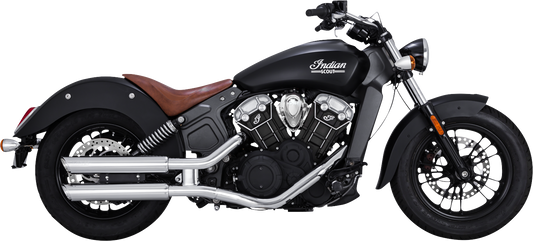 Vance & Hines 3-Inch Twin Slash Slip-On Mufflers with Chrome Finish (Part 18323)