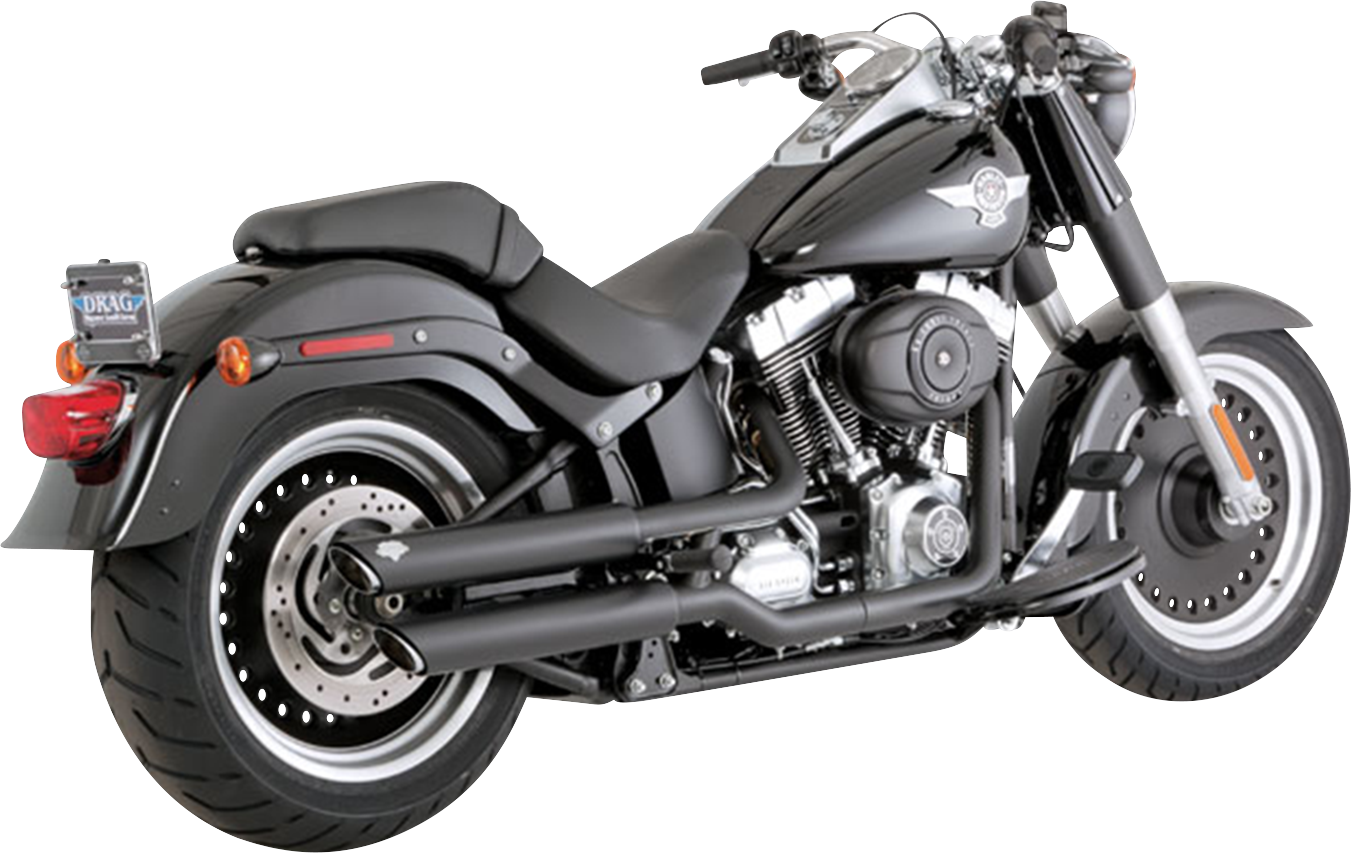 Vance & Hines 3-Inch Twin Slash Slip-On Mufflers with PCX Technology - Black, Part #46343