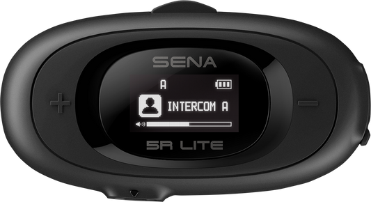 SENA 5R Lite Communication System 5RLITE-01 – Bluetooth 5.1 Motorcycle Intercom with Noise Cancellation and 8-Hour Talk Time