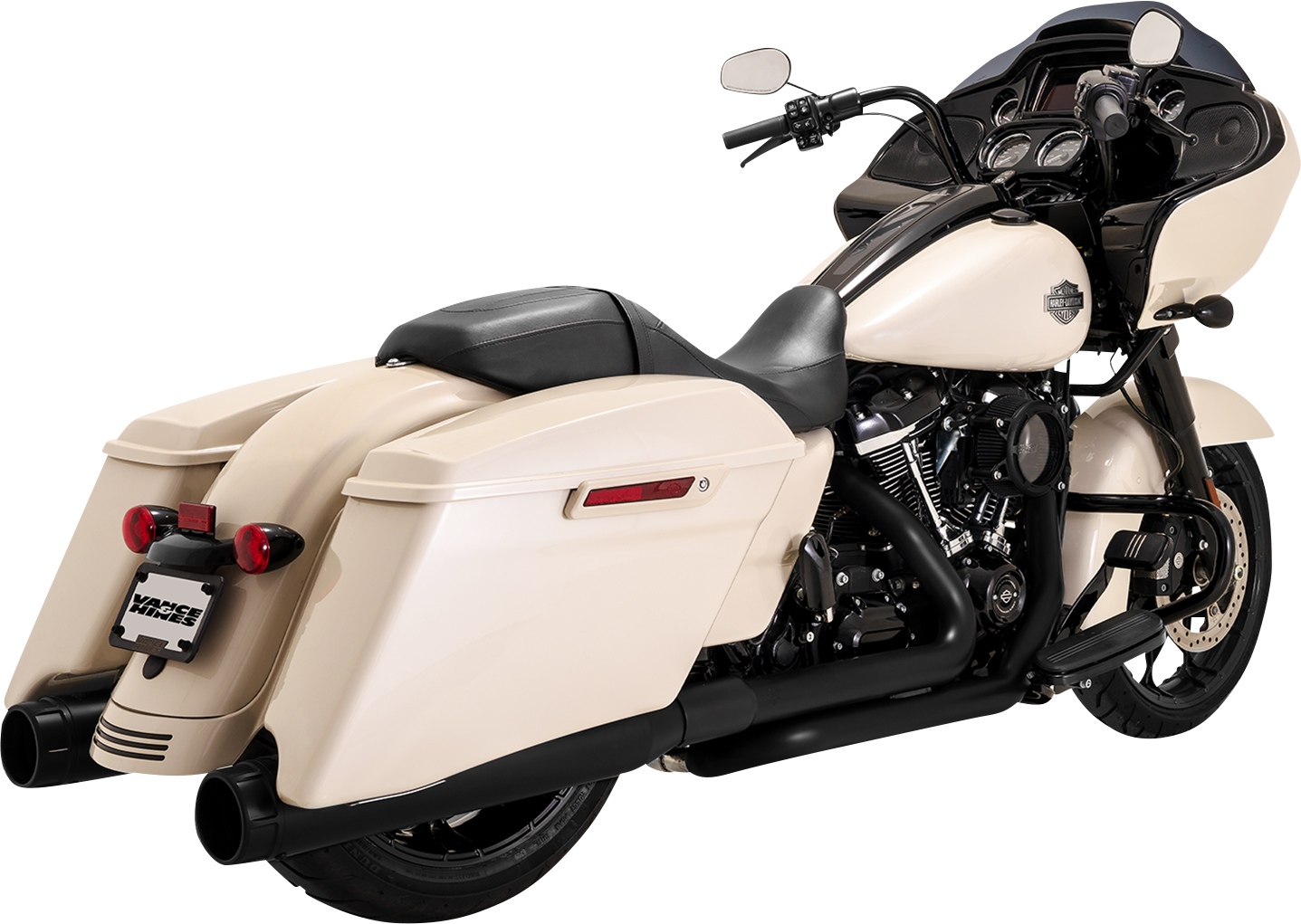 Vance & Hines Dresser Duals Header System with PCX Technology - Black (Part 47351)