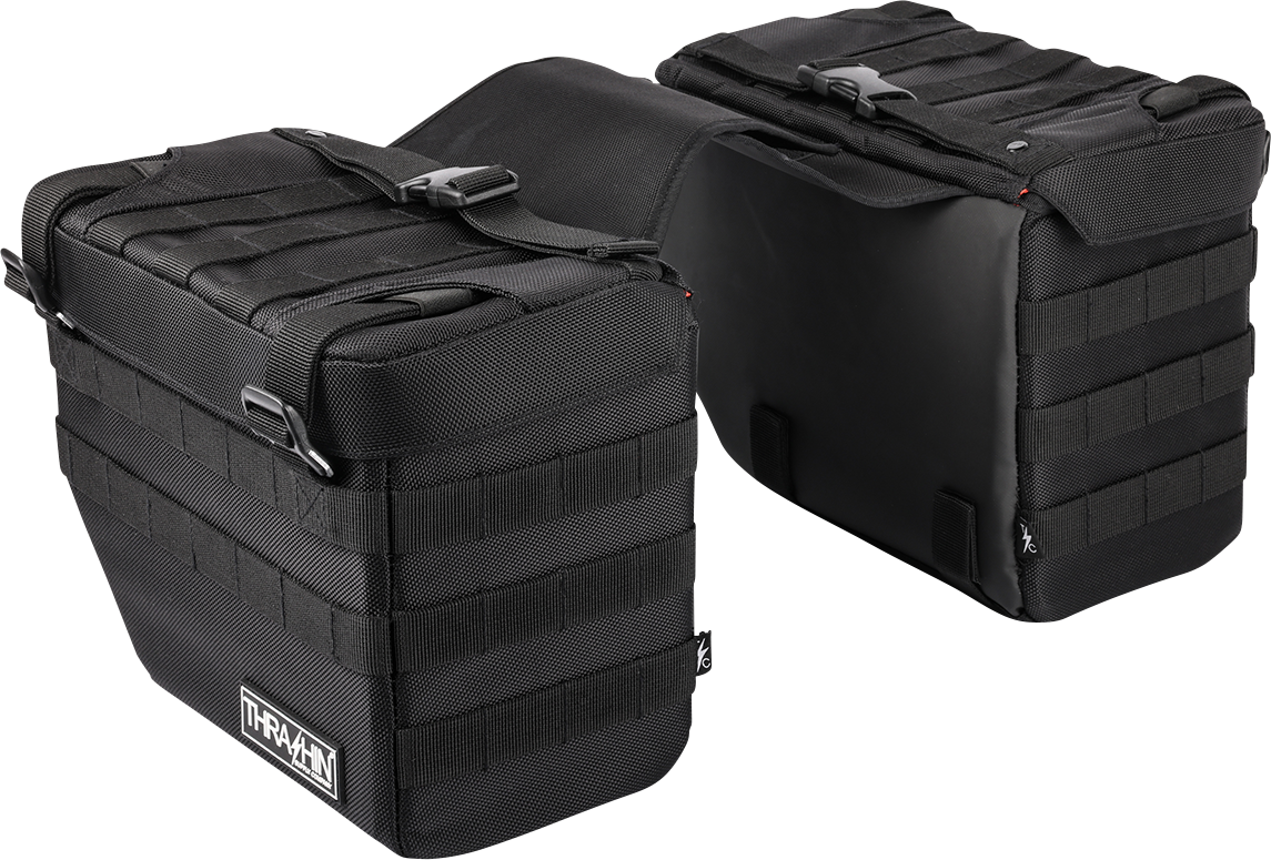 THRASHIN SUPPLY CO. Expedition Saddlebags - Black TSB-0008