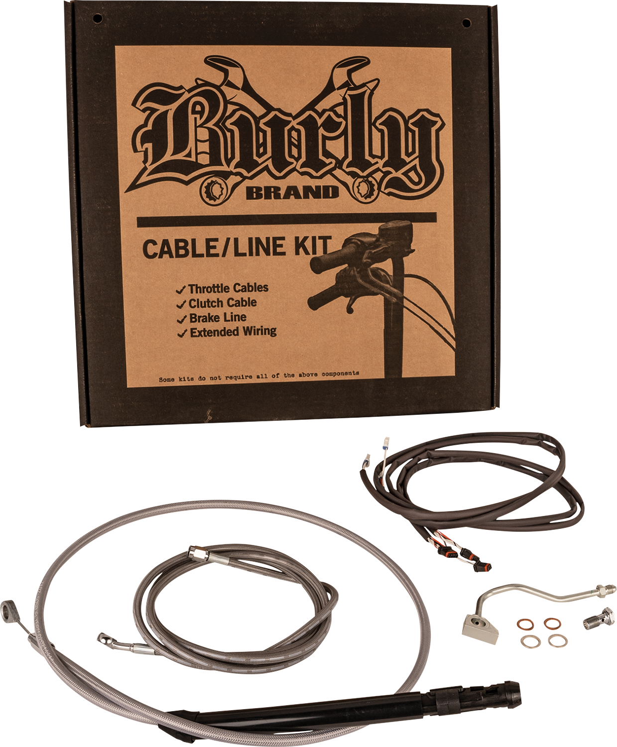 BURLY BRAND Touring Model Control Kit - Bagger - 15" - Stainless Steel B30-1317