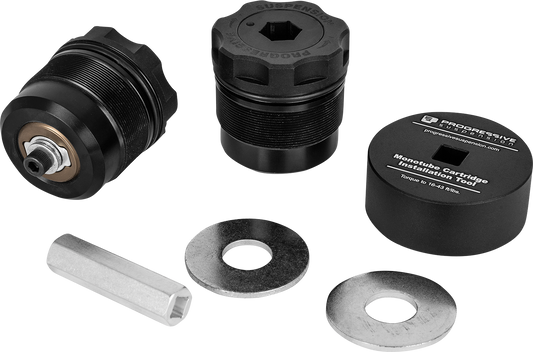Progressive Suspension Fork Preload Adjuster for 49mm Forks - Model 31-5056, Black Anodized Finish