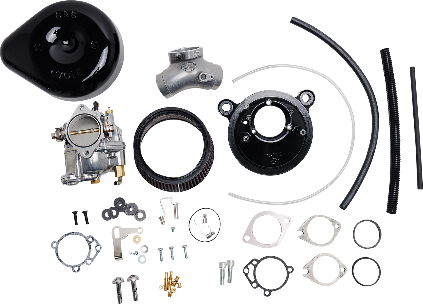 S&S CYCLE Super E Carburetor with Stealth Air Cleaner Kit for Evolution Big Twin - Part 110-0146