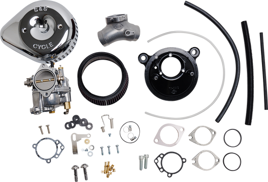 S&S CYCLE Super G Carburetor with Stealth Air Cleaner Kit for Twin Cam 110 - Chrome (Part Number 110-0152)
