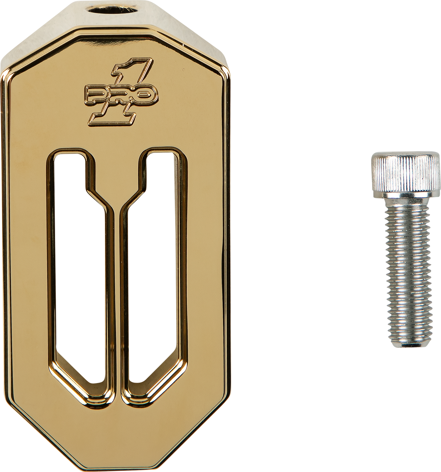 PRO-ONE PERF.MFG. Touring Brake Peg - Gold 500747TIN