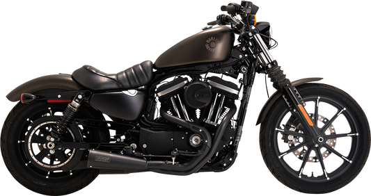 Vance & Hines Upsweep 2-Into-1 Exhaust System – Stainless Steel with Black Finish (Part #47627)