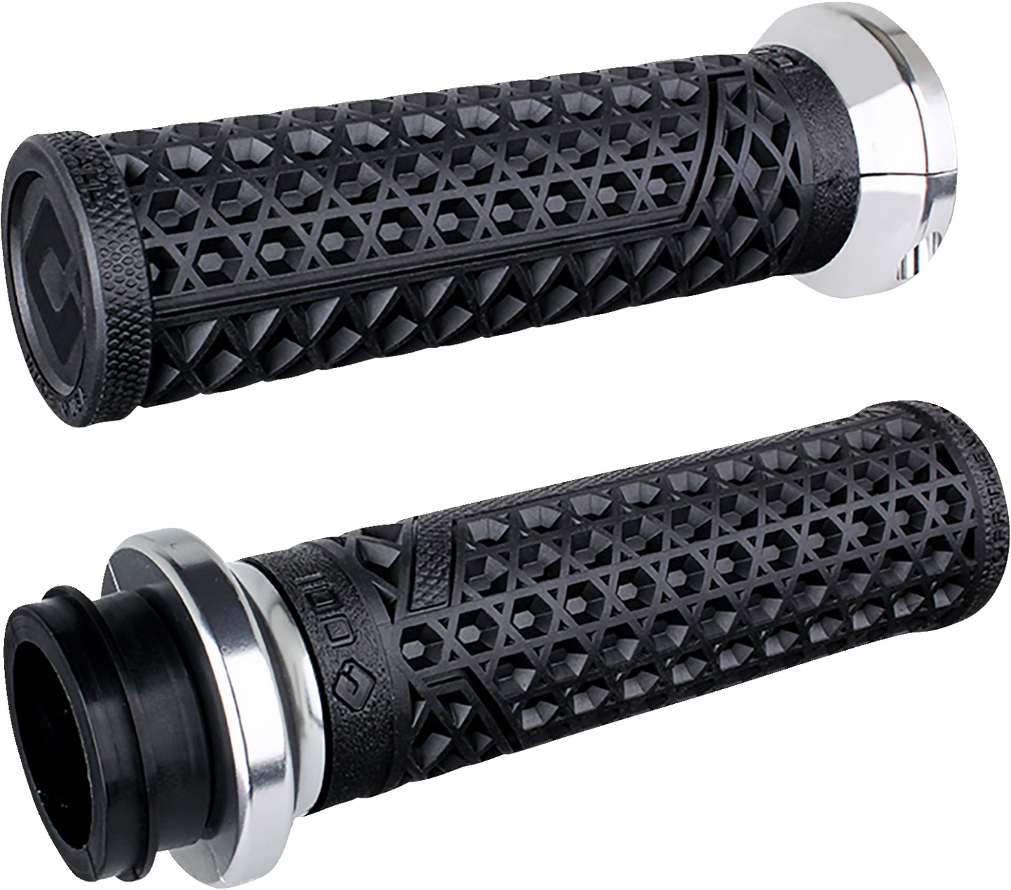 ODI Vans Harley Davidson Grips - TBW - Black/Silver V31VHTWB-S