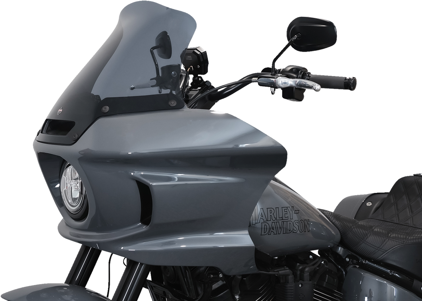 KLOCK WERKS Flare™ Windshield - 10" - Dark Smoke - FXLRST KWW-02-0611-DS