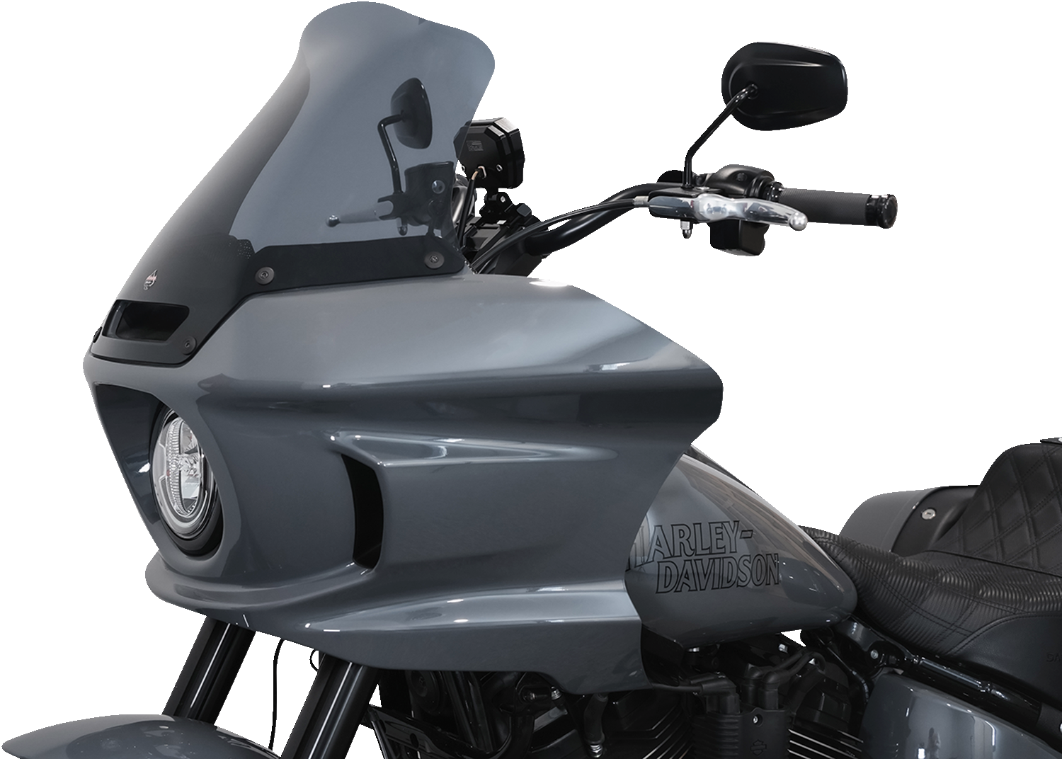 KLOCK WERKS Flare™ Windshield - 10" - Dark Smoke - FXLRST KWW-02-0611-DS