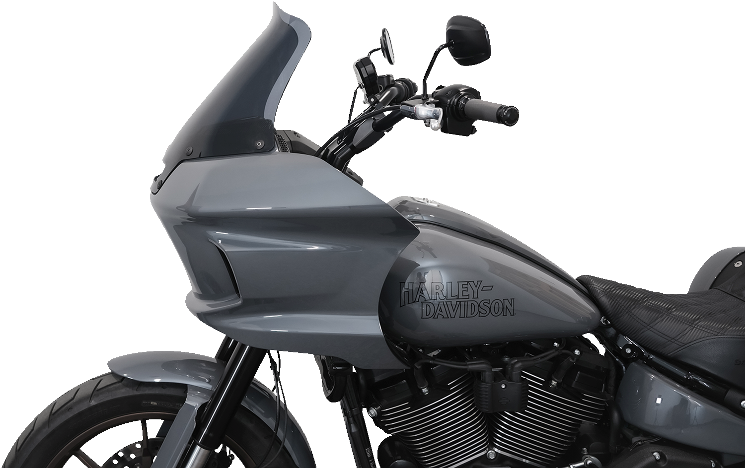 KLOCK WERKS Flare™ Windshield - 10" - Dark Smoke - FXLRST KWW-02-0611-DS