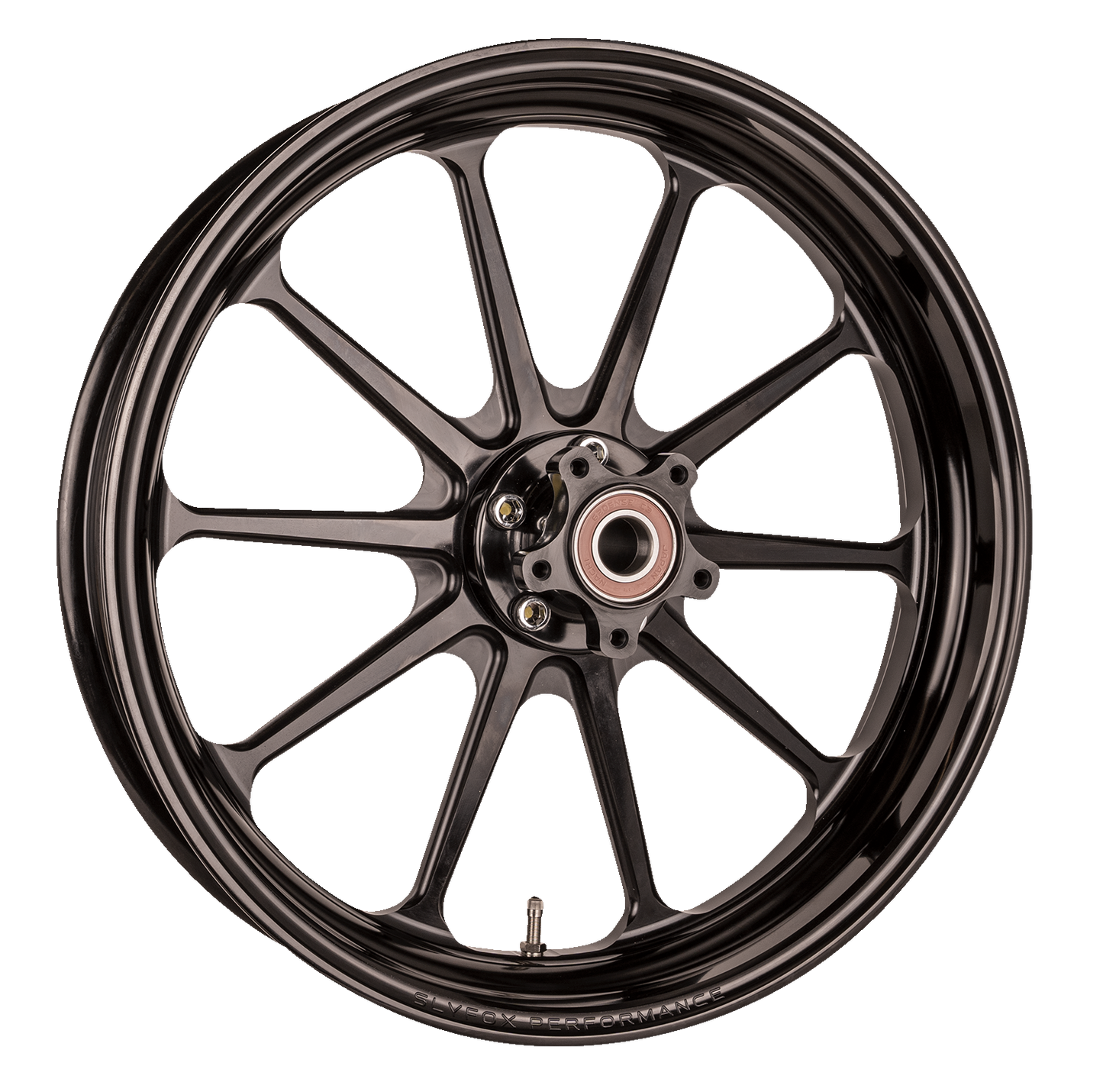 SLYFOX Track Pro Front Wheel - 19x3 inches for Dual Disc Systems, Black - Part #12027905RSLYAPB